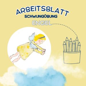 Arbeitsblatt Schwungübung Engel