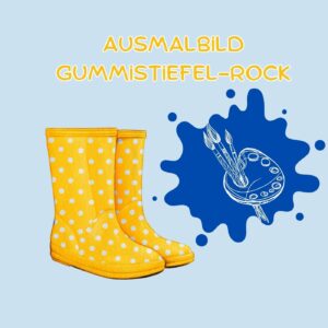 Ausmalbild Gummistiefel