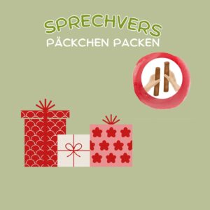 Sprechvers Päckchen packen (Vers mit Klanghölzern)