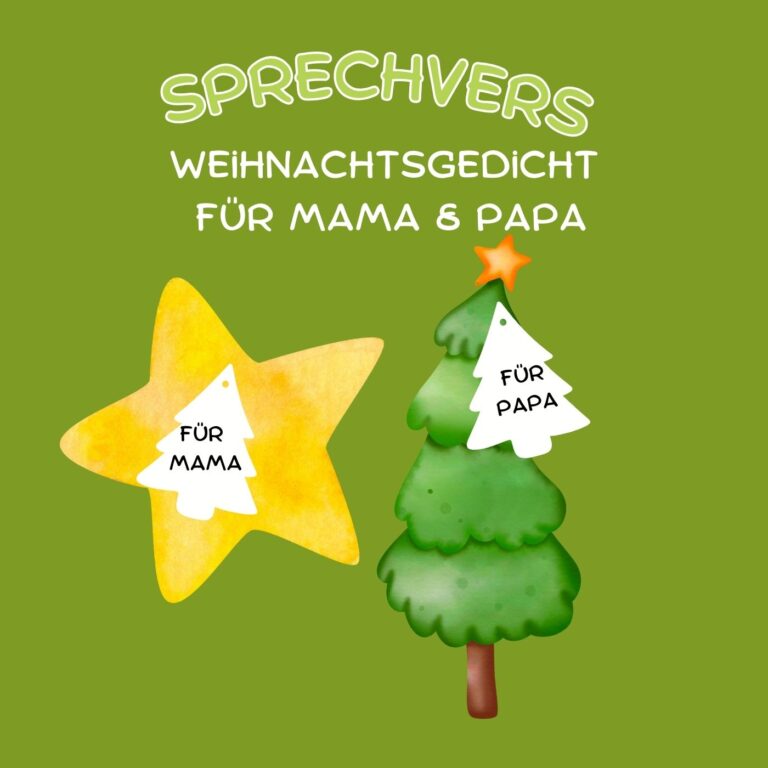 Weihnachtsgedicht für Mama und Papa