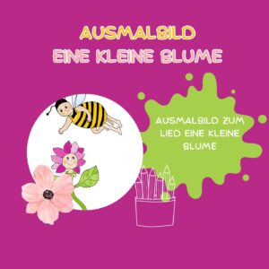 Ausmalbild-Eine kleine Blume