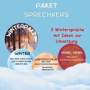 Paket-Sprechverse (3 Wintersprüche )