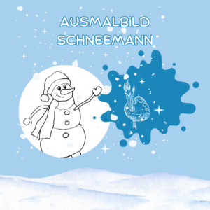 Ausmalbild Schneemann