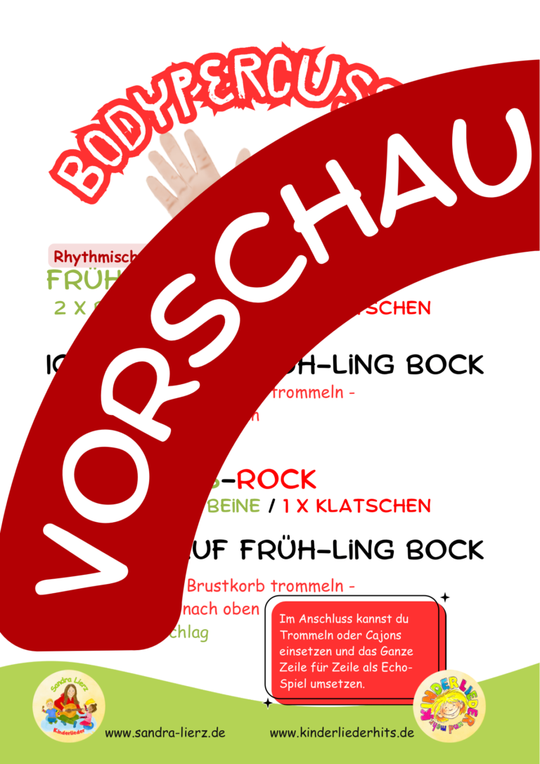 Frühlings-Rock-Das Paket für Vorschule und Grundschule