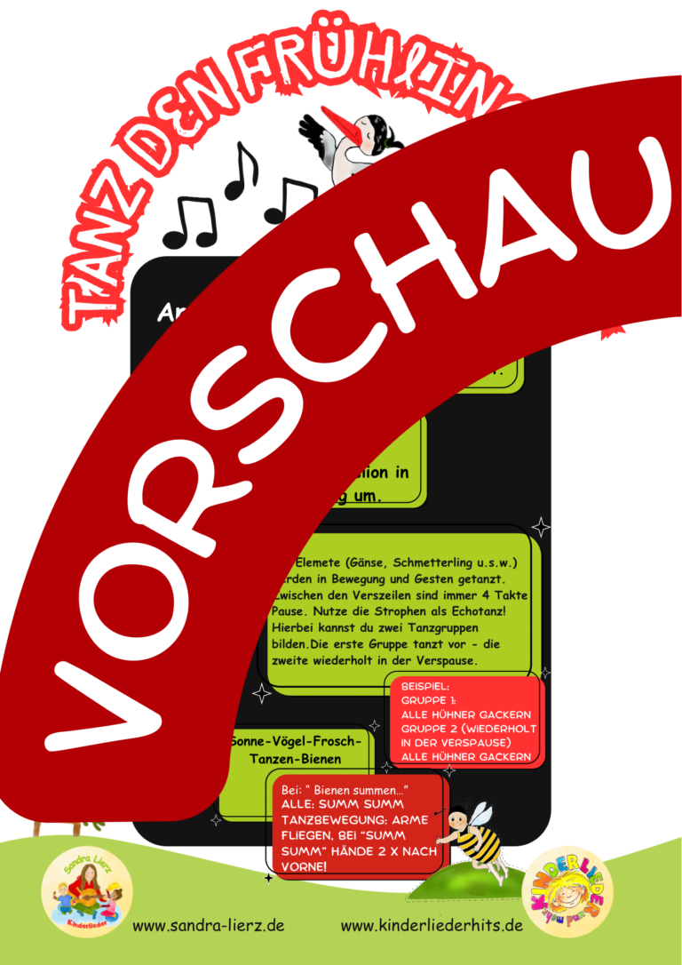 Frühlings-Rock-Das Paket für Vorschule und Grundschule