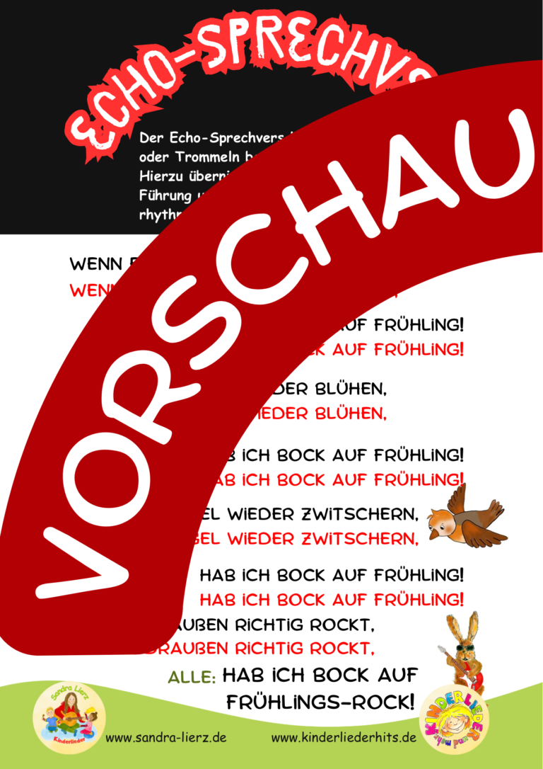 Frühlings-Rock-Das Paket für Vorschule und Grundschule