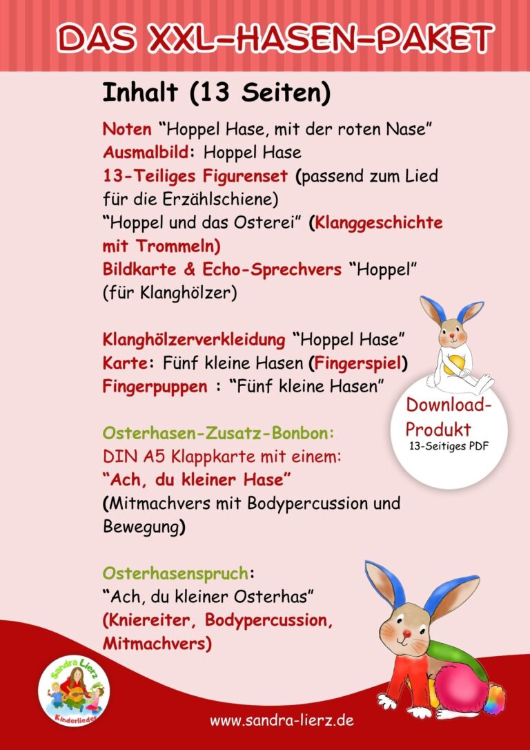 Hoppel mit der roten Nase - Das XXL Hasen-Paket