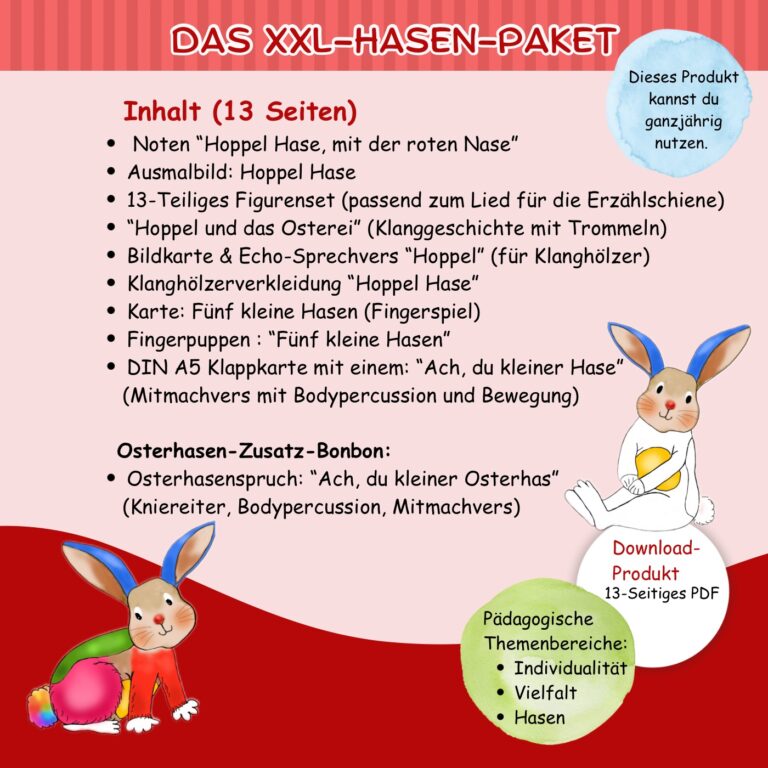 Hoppel mit der roten Nase - Das XXL Hasen-Paket