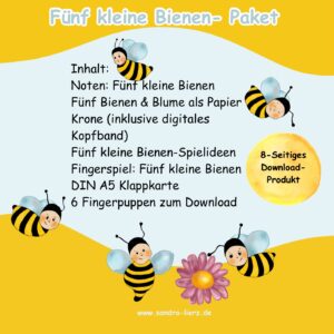 Fünf kleine Bienen-Paket