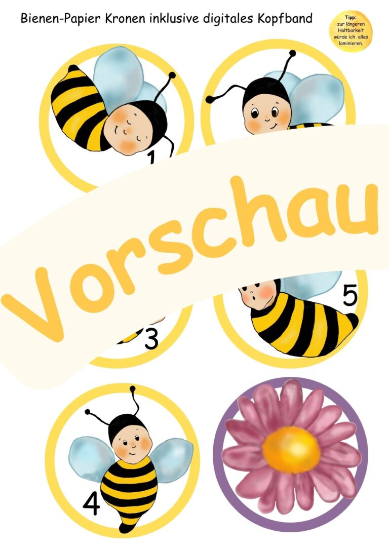 Fünf kleine Bienen-Paket
