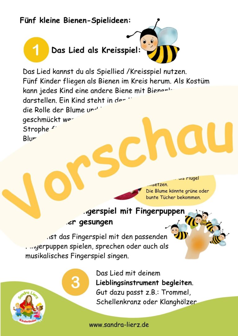 Fünf kleine Bienen-Paket