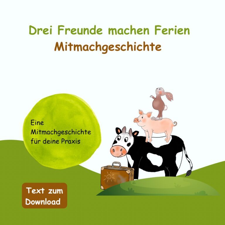 Mitmachgeschichte - Drei Freunde machen Ferien