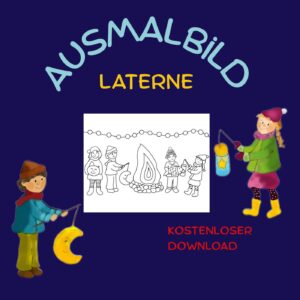 Ausmalbild Laterne (kostenlos)
