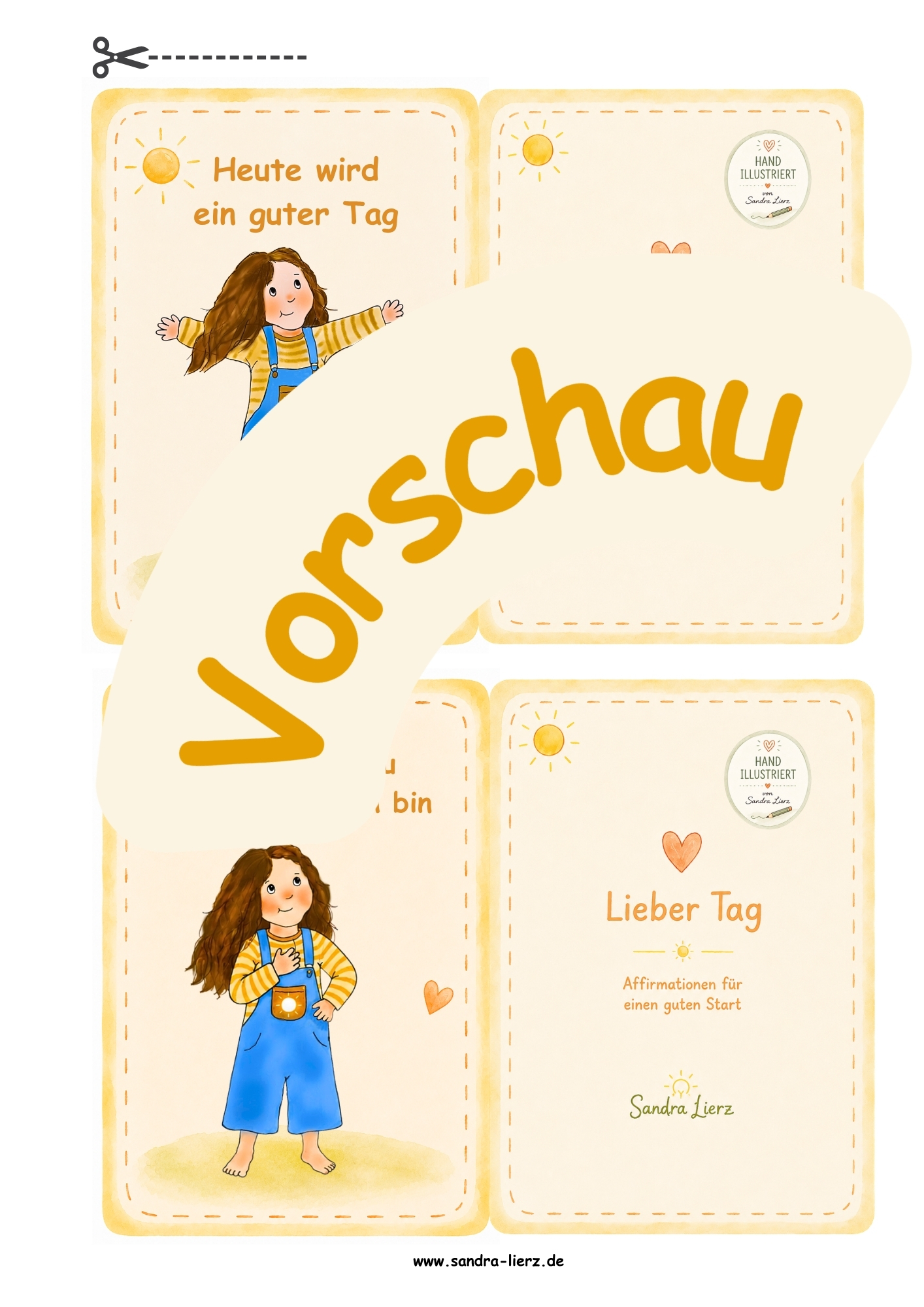 Lieber Tag-Komplett Bundle ☀️(Digitales Praxispaket & physisches Affirmationskartenset)